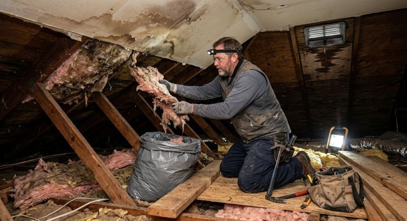 Attic Water Damage Repair in Katy, TX
