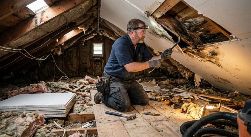 Water Damage Ceiling Repair in Santa Rosa, CA